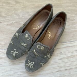 Stubb & Wootton gray nautical knot women shoes - size 9.5